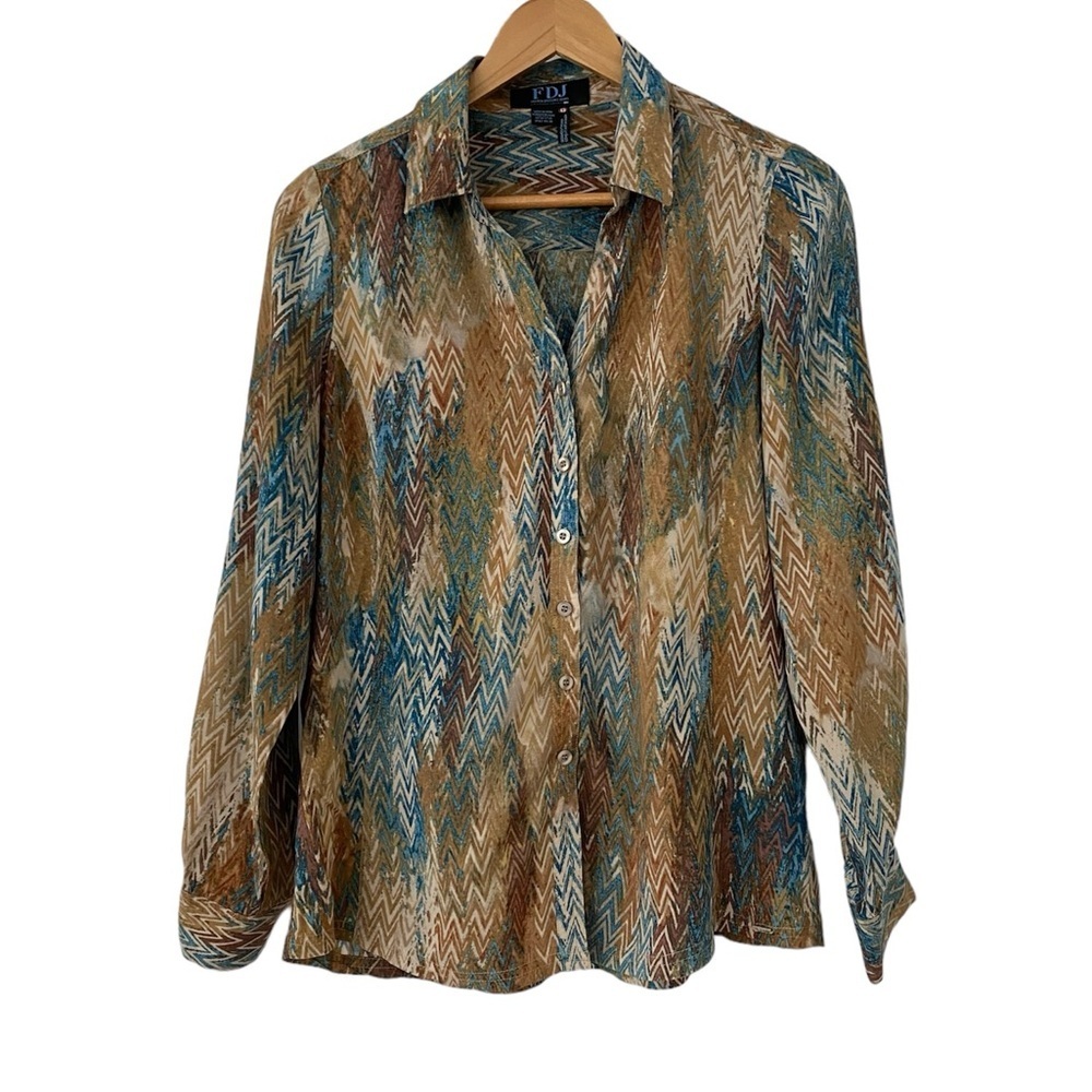 FDJ Designed in Canada Blouse, Size 8